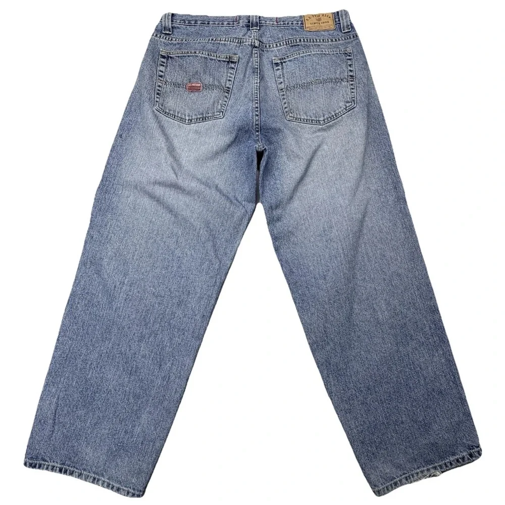 U.S. Polo Assn Jeans Mens 36x28 Blue Denim Relaxed Straight Leg Vintage Wash